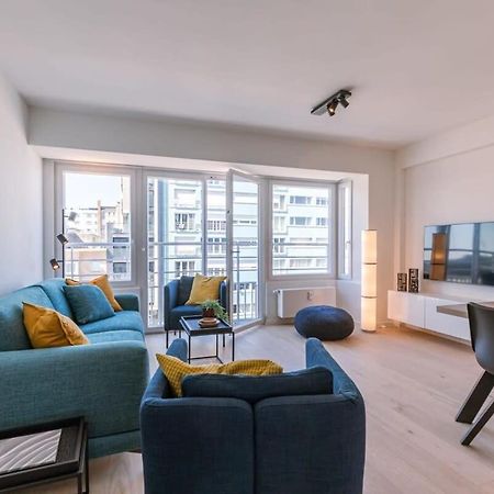 Lovely Apartment With Lateral Sea View And Private Parking Oostende Exteriör bild